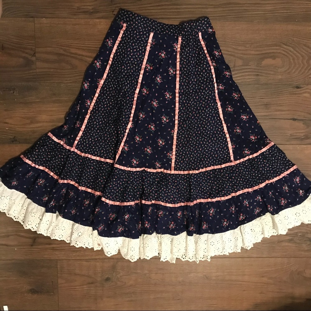 vintage prairie skirt